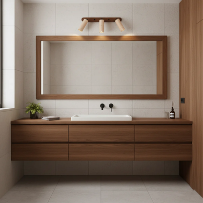 Modern Travertine Wall Sconce Light with Swiveling Head | Energy-Efficient LED for Versatile Home Lighting