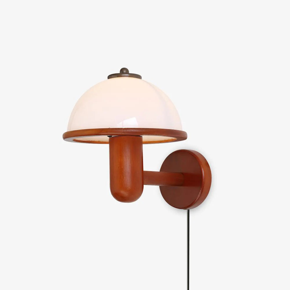 Mushroom Wall Sconce Lighting with Scandinavian Design for Cozy Interiors