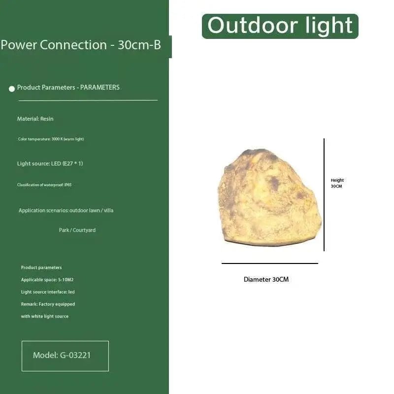 Natural Stone Solar Lights Outdoor | Durable Garden Lighting with LED | Weather-Resistant Design for Pathway Illumination