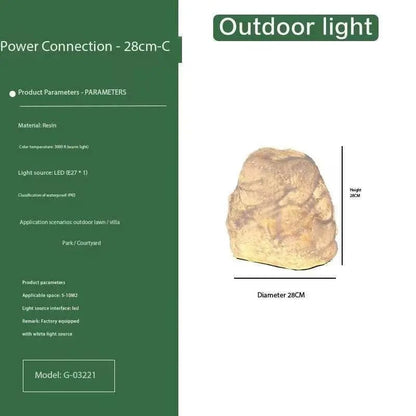 Natural Stone Solar Lights Outdoor | Durable Garden Lighting with LED | Weather-Resistant Design for Pathway Illumination