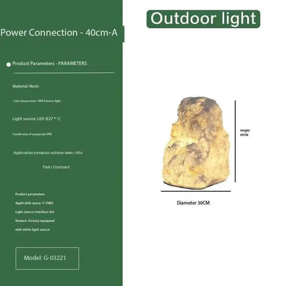 Natural Stone Solar Lights Outdoor | Durable Garden Lighting with LED | Weather-Resistant Design for Pathway Illumination