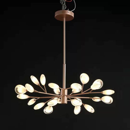 Nature's Glow | Modern Chandelier Light with Organic Design | Elegant Illumination for Dining Room