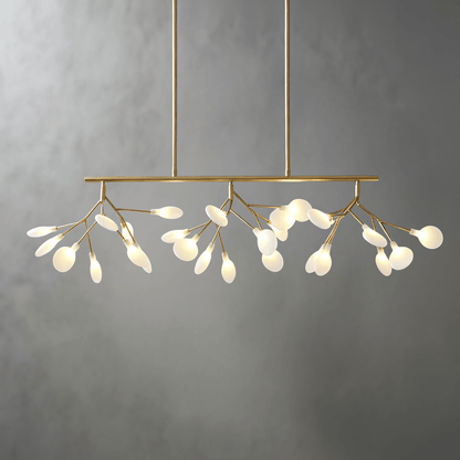 Nature's Glow | Modern Chandelier Light with Organic Design | Elegant Illumination for Dining Room