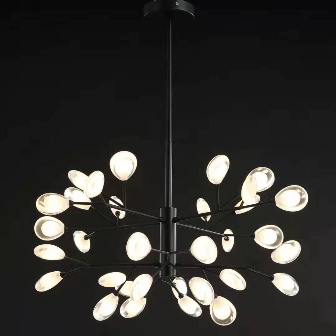 Nature's Glow | Modern Chandelier Light with Organic Design | Elegant Illumination for Dining Room
