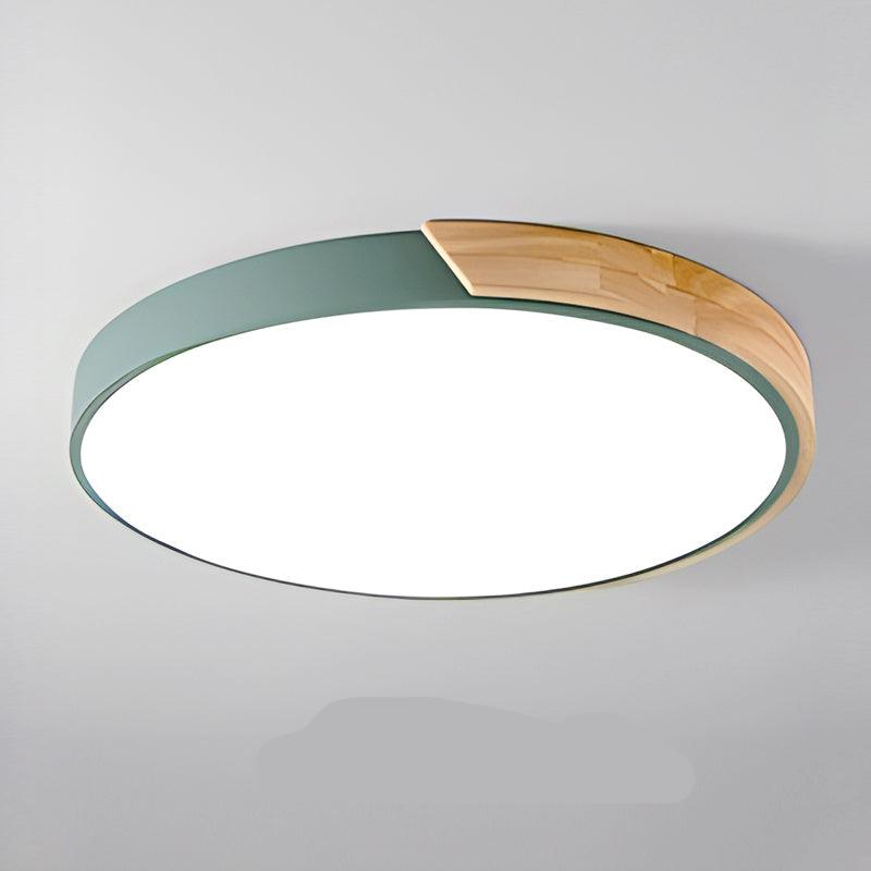 Nordic Collection | Flush Mount Ceiling Light with LED Illumination | Cozy Wooden Design for Modern Spaces