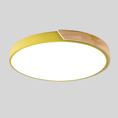 Nordic Collection | Flush Mount Ceiling Light with LED Illumination | Cozy Wooden Design for Modern Spaces