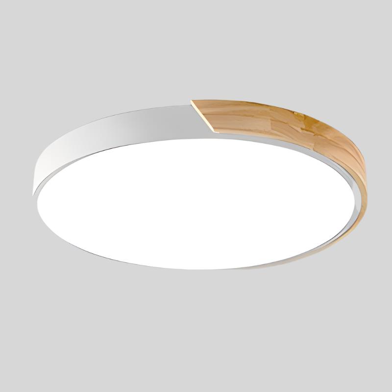 Nordic Collection | Flush Mount Ceiling Light with LED Illumination | Cozy Wooden Design for Modern Spaces