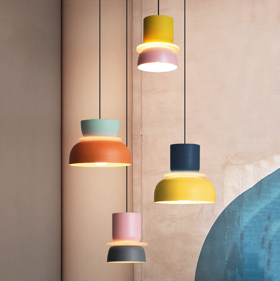 Nordic Collection | LED Pendant Light with Colorful Design | Adjustable Height for Modern Kitchen Lighting