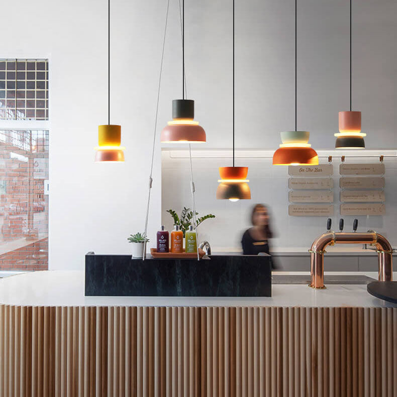 Nordic Collection | LED Pendant Light with Colorful Design | Adjustable Height for Modern Kitchen Lighting