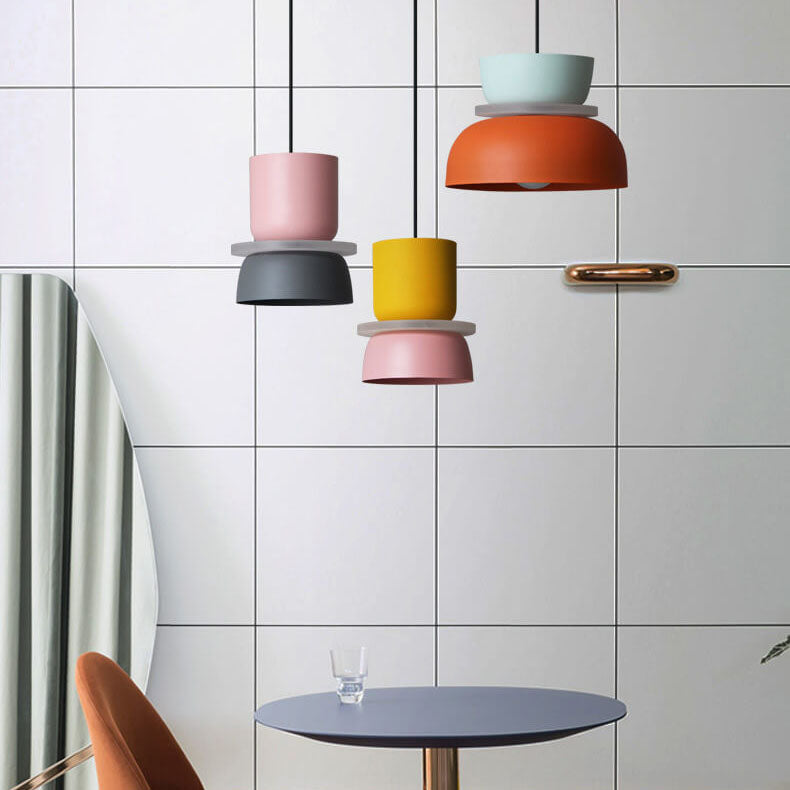 Nordic Collection | LED Pendant Light with Colorful Design | Adjustable Height for Modern Kitchen Lighting