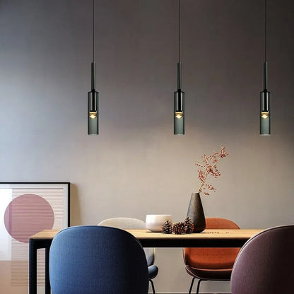 Nordic Elegance | Glass Pendant Light with Adjustable Height | Stylish Design for Modern Kitchens