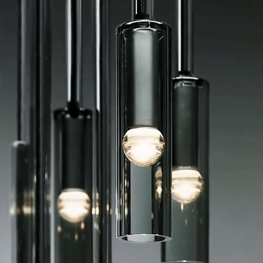 Nordic Elegance | Glass Pendant Light with Adjustable Height | Stylish Design for Modern Kitchens