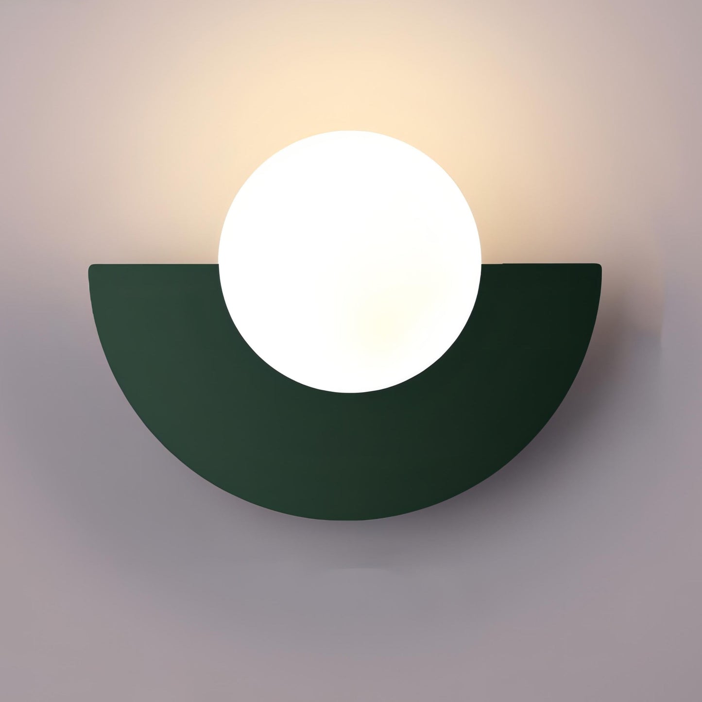 Nordic Wall Sconce Lighting with Semicircular Design & Integrated LED | Minimalist Wall Lamp for Contemporary Spaces