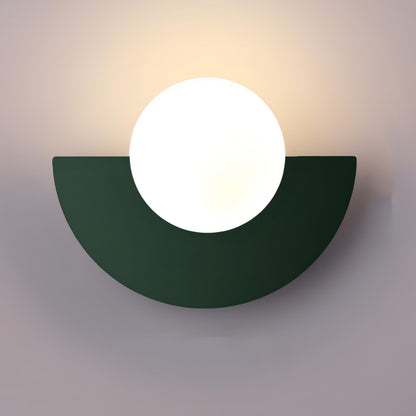 Nordic Wall Sconce Lighting with Semicircular Design & Integrated LED | Minimalist Wall Lamp for Contemporary Spaces