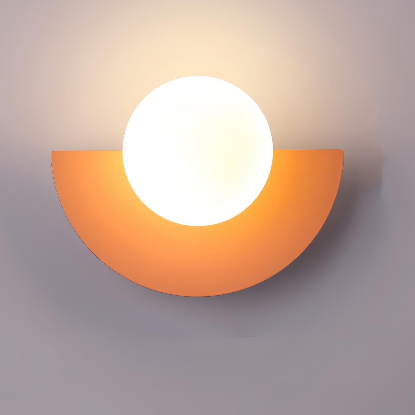Nordic Wall Sconce Lighting with Semicircular Design & Integrated LED | Minimalist Wall Lamp for Contemporary Spaces