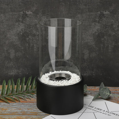 Classic Oil Lamp with Open Flame
