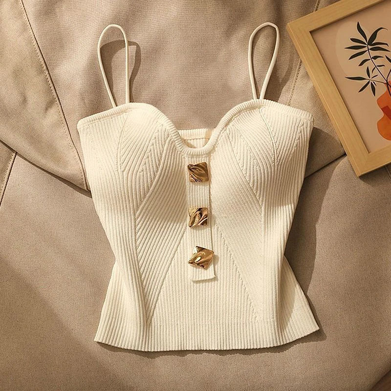 Sculpted Ribbed Corset Top