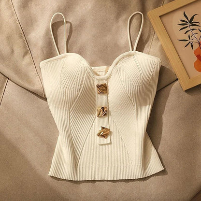 Sculpted Ribbed Corset Top