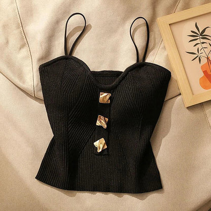 Sculpted Ribbed Corset Top