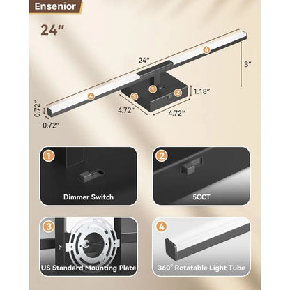 Modern Bathroom Vanity Light 24 inch