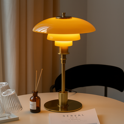 Scandinavian Minimalist Table Lamp with Dimmable LED Light | Modern Design for Cozy Ambiance in Living Room or Bedroom