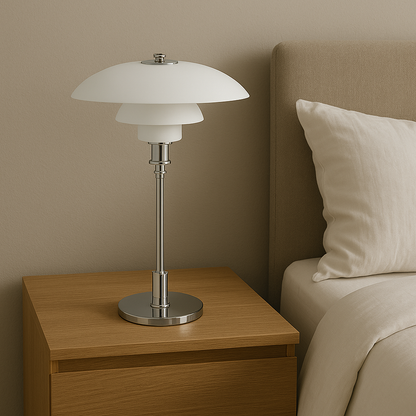 Scandinavian Minimalist Table Lamp with Dimmable LED Light | Modern Design for Cozy Ambiance in Living Room or Bedroom