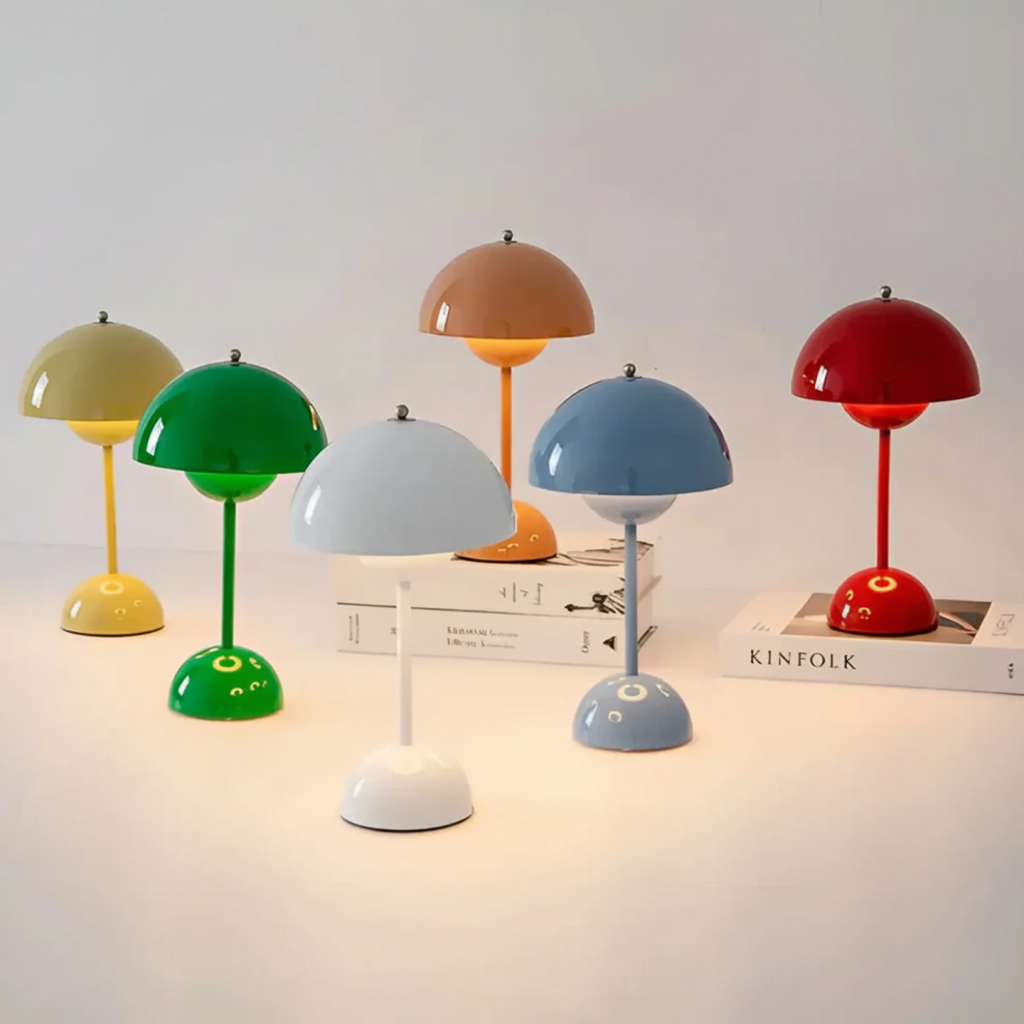 Scandinavian Table Lamp with Dimmable Light | Modern Design for Cozy Bedrooms and Living Rooms