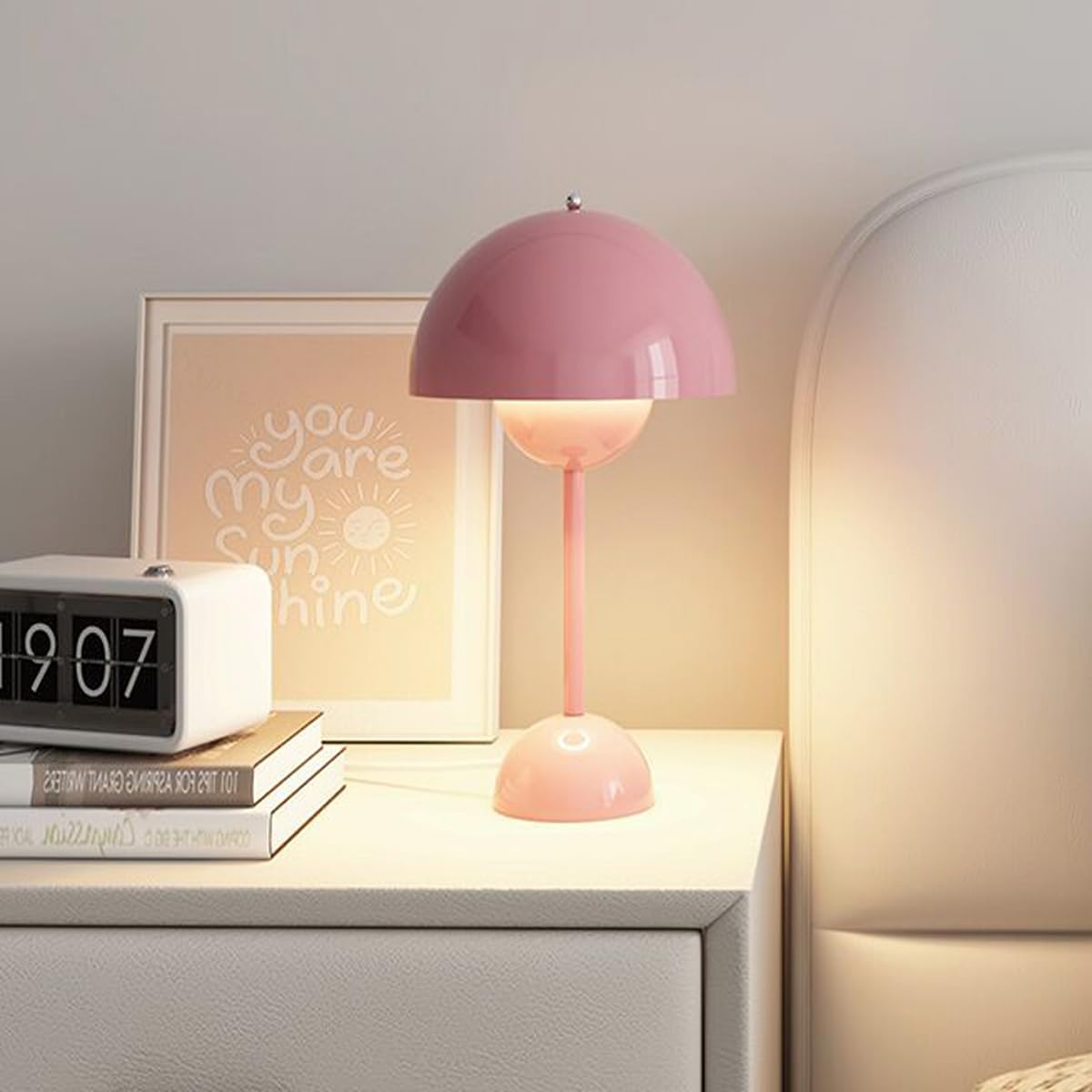 Scandinavian Table Lamp with Dimmable Light | Modern Design for Cozy Bedrooms and Living Rooms