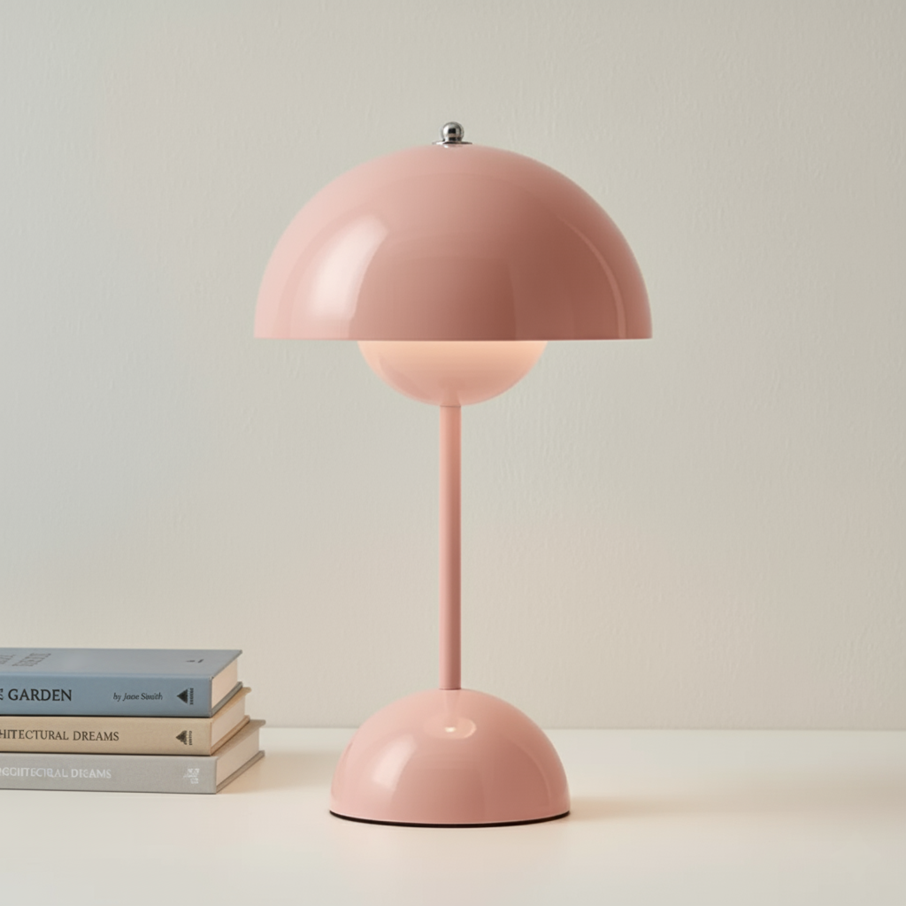 Scandinavian Table Lamp with Dimmable Light | Modern Design for Cozy Bedrooms and Living Rooms