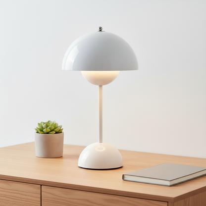 Scandinavian Table Lamp with Dimmable Light | Modern Design for Cozy Bedrooms and Living Rooms