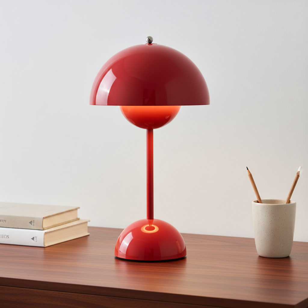 Scandinavian Table Lamp with Dimmable Light | Modern Design for Cozy Bedrooms and Living Rooms