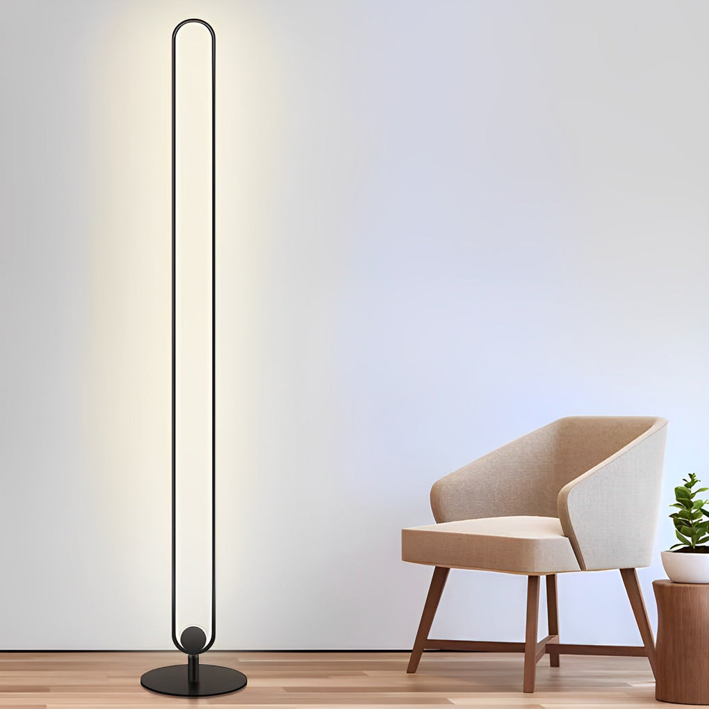 Sculptural LED Floor Lamp | Modern Minimalist Design with Soft Lighting | Stylish Black or Gold Floor Lamps for Living Room
