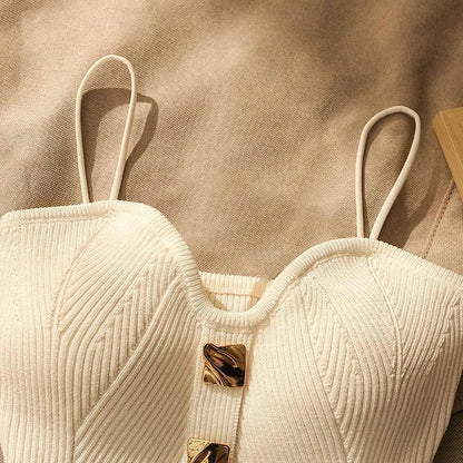 Sculpted Ribbed Corset Top