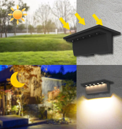 SmartGlow | Solar Outdoor Lights with Weather-Resistant Design | Elegant Illumination for Patios and Gardens