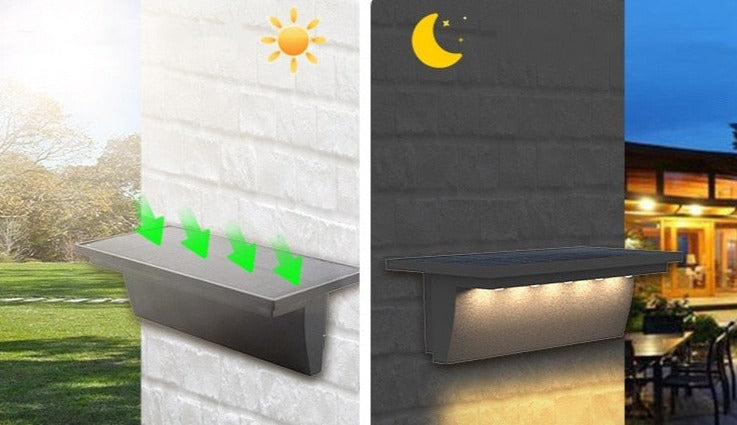 SmartGlow | Solar Outdoor Lights with Weather-Resistant Design | Elegant Illumination for Patios and Gardens