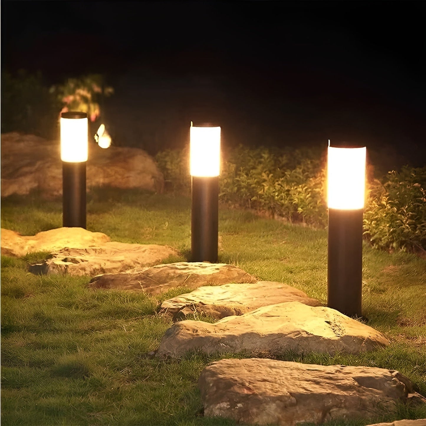 SolarShimmer | Solar Lights Outdoor with Intelligent Sensor | Weatherproof Landscape Lighting for Effortless Illumination