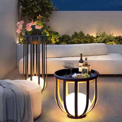 Solar Garden Lights | Outdoor Flower Pot Lamp with Adjustable Brightness | Elegant Illumination for Patios and Gardens