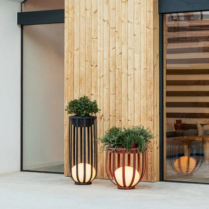 Solar Garden Lights | Outdoor Flower Pot Lamp with Adjustable Brightness | Elegant Illumination for Patios and Gardens