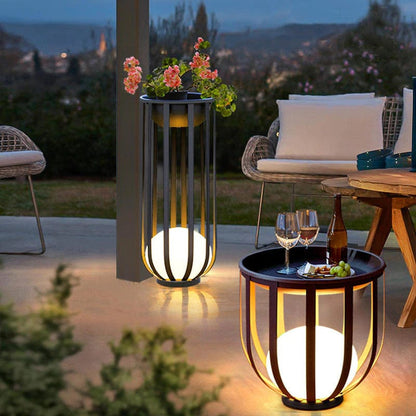 Solar Garden Lights | Outdoor Flower Pot Lamp with Adjustable Brightness | Elegant Illumination for Patios and Gardens