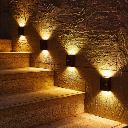 Solar Garden Lights | Wireless LED Wall Lights with Automatic On/Off | Eco-Friendly Outdoor Lighting for Garden Ambiance