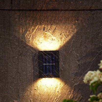 Solar Garden Lights | Wireless LED Wall Lights with Automatic On/Off | Eco-Friendly Outdoor Lighting for Garden Ambiance