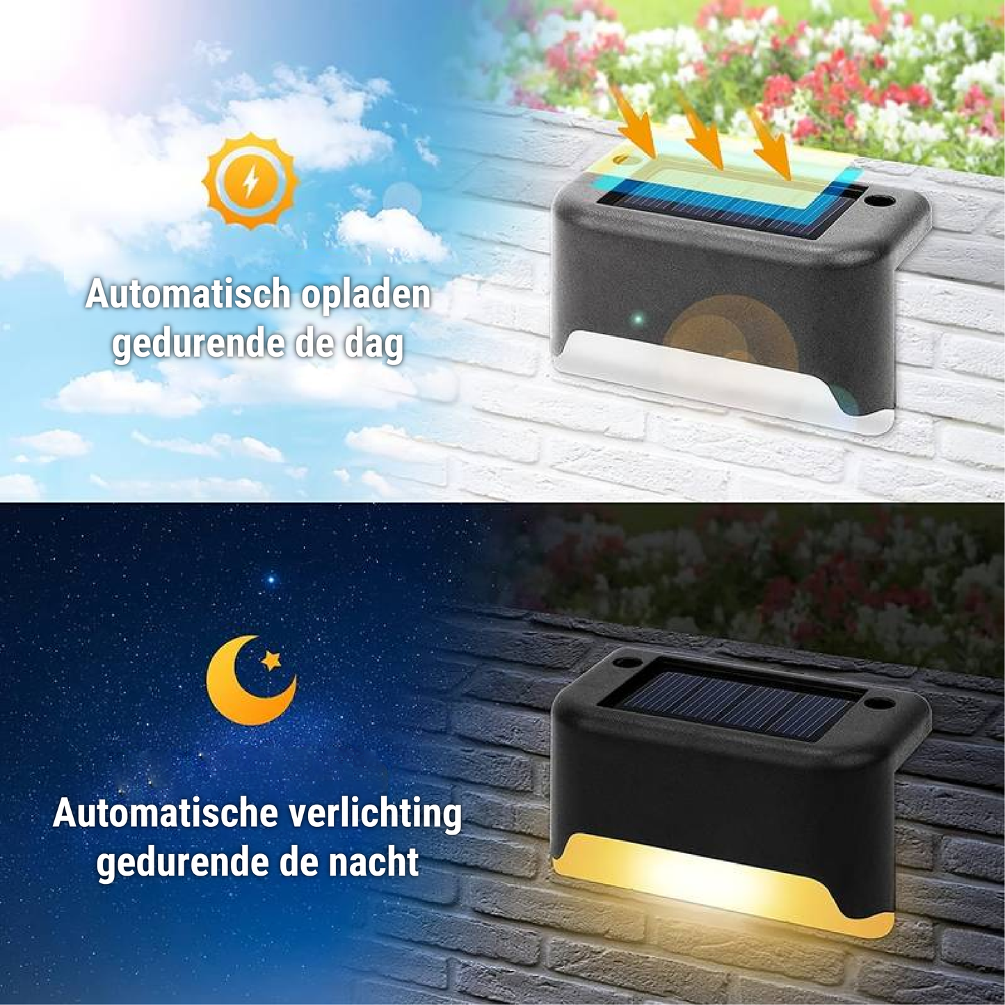 Solar Garden Lights | Wireless Outdoor Wall Lighting with Automatic On/Off | Eco-Friendly Illumination for Garden Ambiance