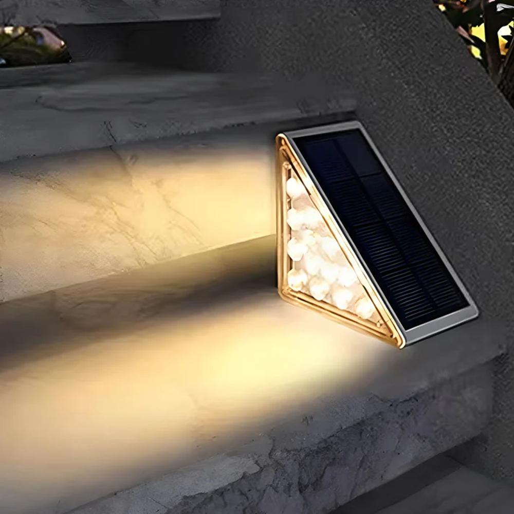 Solar Lights Outdoor for Garden Stairs Energy Efficient Waterproof Durable