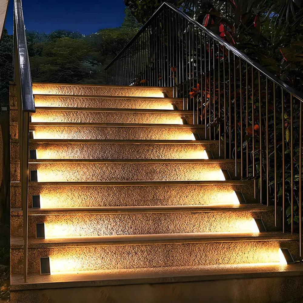 Solar Lights Outdoor for Garden Stairs Energy Efficient Waterproof Durable