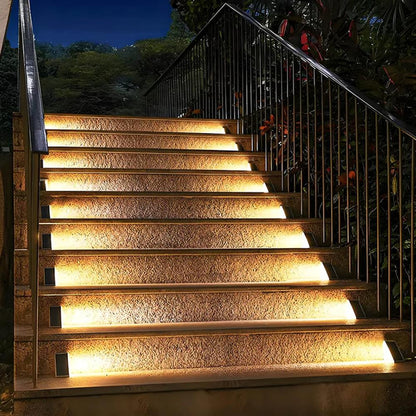 Solar Lights Outdoor for Garden Stairs Energy Efficient Waterproof Durable