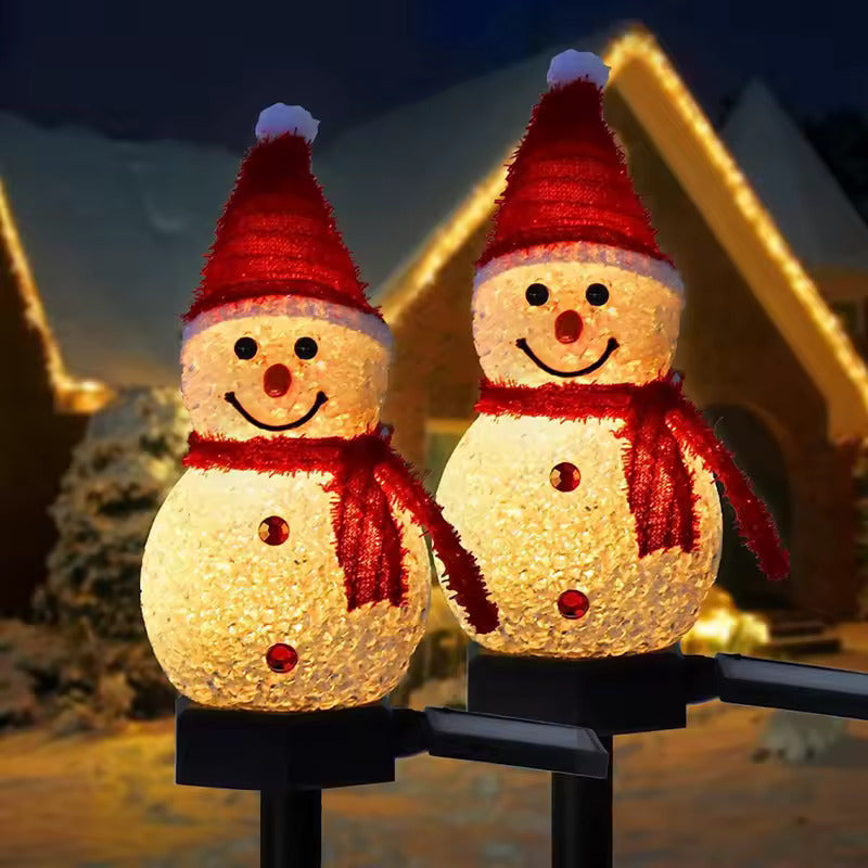 Solar Snowman Garden Light
