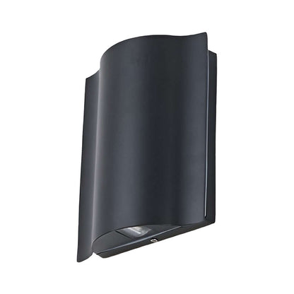 Stylish Outdoor Wall Light | Up-Down LED Fixture with Wavy Design | Modern Sconce for Enhanced Illumination