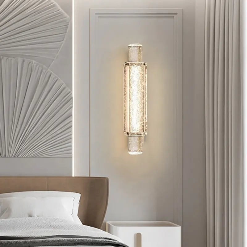 Titania Collection | Wall Sconce Light with Energy-Efficient LED | Elegant Glass Design for Modern Spaces