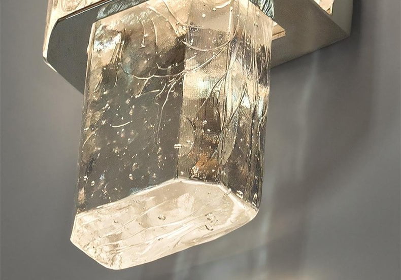 Titania Collection | Wall Sconce Light with Energy-Efficient LED | Elegant Glass Design for Modern Spaces