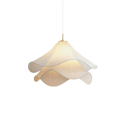 Floral Silk Pendant Light